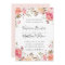 Romantic Blush Bloom Floral Wedding Invitation