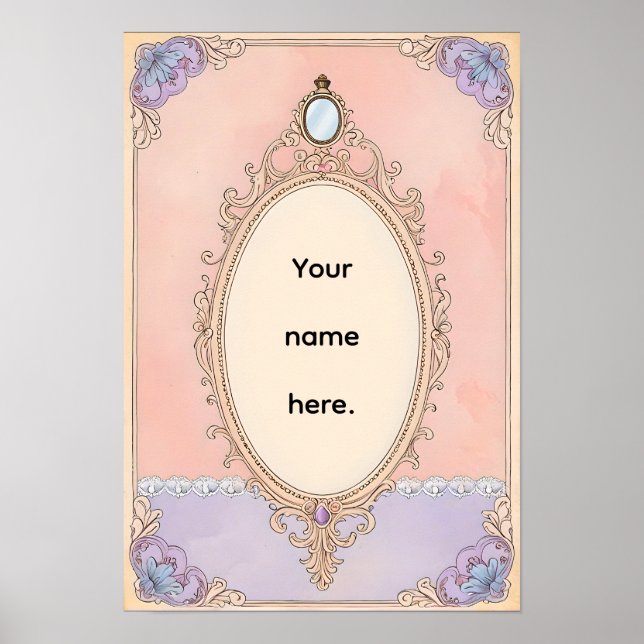 Romantic Blush Vanity Poster (Front)