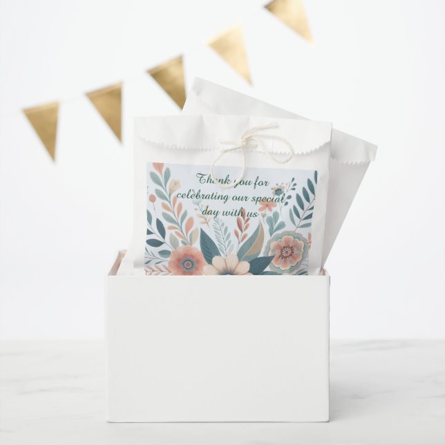 Romantic Bohemian Floral Wedding Favour Bag (Party)