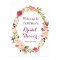Romantic Boho Floral Wreath Bridal Shower Sign