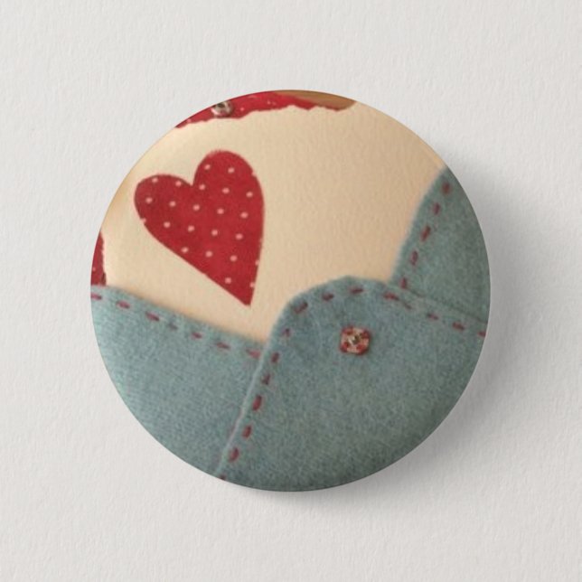 Romantic Botton 6 Cm Round Badge (Front)