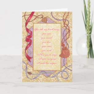 Romantic Boudoir Valentine Card