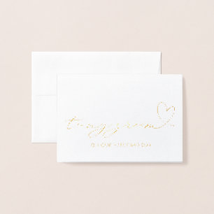 Romantic Bride to Groom Gift To My Groom Wedding Foil Card