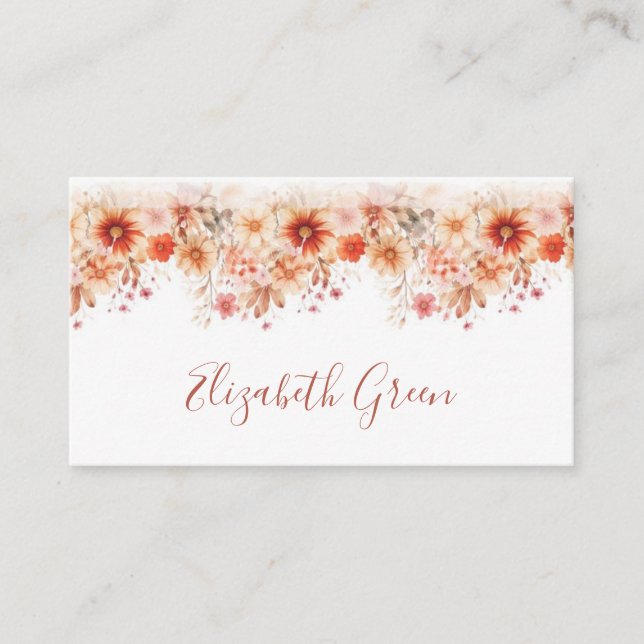 Romantic Burgundy Bloom Card (Front)