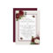 Romantic Burgundy Red Flowers Elegant Wedding