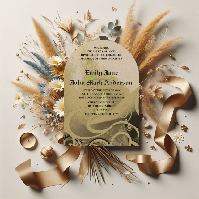 Romantic Calla Lily Wedding Invitation (Creator Uploaded)