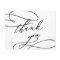 Romantic Calligraphy | Flourish Thank You Postcard