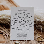 Romantic Calligraphy | Flourish The Wedding Of Invitation<br><div class="desc">This romantic calligraphy flourish wedding invitation is perfect for a simple wedding. The modern classic design features fancy swirls and whimsical flourishes with gorgeous elegant hand lettered typography.</div>