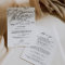 Romantic Calligraphy Welcome Letter & Itinerary