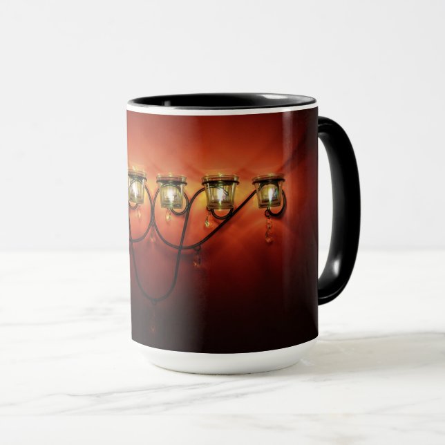 Romantic Candles Mug (Front Right)