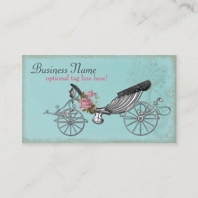 Romantic Carriage Business Card (Front)
