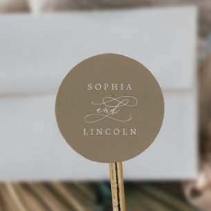 Romantic Champagne Gold Colour Envelope Seals