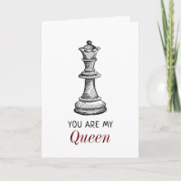 Romantic Chess My Queen Girlfriend Valentine's Day