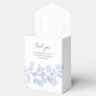Romantic Chic Classic Blue Floral Favour Boxes