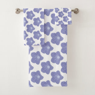 Romantic Chic Floral Pattern Bath Towel Set