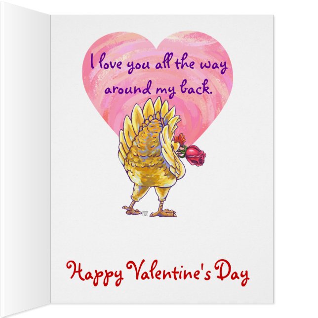 Romantic Chicken Valentine (Inside (Right))