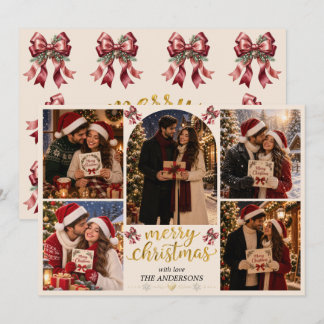 Romantic Christmas Couple Photo Card