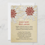 Romantic Christmas Snowflakes Wedding Invite<br><div class="desc">Luxury style. It's romantic and unique. Wedding romantic invitations will make your wedding day more special and unique. Customised designs, text, and photos printed on basic paper. You can choose your own text, fonts and different type of papers. Perfect for your wedding day, bridal shower, event or party. Surprise your...</div>