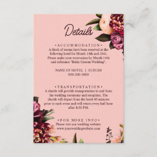 Romantic Chrysanthemum Enclosure Card