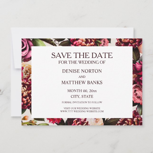 Romantic Chrysanthemum on Cameo Beige (Back)