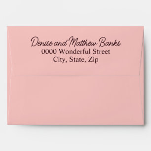 Romantic Chrysanthemum on Gossamer Pink Envelope