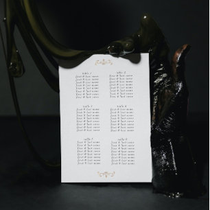 romantic classic gold monogram wedding poster