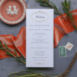 romantic classic gold monogram wedding program<br><div class="desc">This design is part of a collection - please contact us if you need any additional stationery
*not real foil</div>