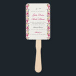 Romantic Classical Pearl Swan Floral Frame Wedding Hand Fan<br><div class="desc">Beautiful Invitation to celebrate Special occasions and festivals comes with digital and E-invitation as per your request. We would love to replicate our designs to make multiple products like rsvp cards, labels envelopes, and more. Customisation is available for ready to print on request at info@shamaurcreatif@gmail.com. Look Forward to hearing from...</div>