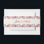 Romantic Classical Pearl Swan Floral Frame Wedding Invitation Belly Band<br><div class="desc">Beautiful Invitation to celebrate Special occasions and festivals comes with digital and E-invitation as per your request. We would love to replicate our designs to make multiple products like rsvp cards, labels envelopes, and more. Customisation is available for ready to print on request at info@shamaurcreatif@gmail.com. Look Forward to hearing from...</div>