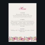 Romantic Classical Pearl Swan Floral Frame Wedding Menu<br><div class="desc">Beautiful Invitation to celebrate Special occasions and festivals comes with digital and E-invitation as per your request. We would love to replicate our designs to make multiple products like rsvp cards, labels envelopes, and more. Customisation is available for ready to print on request at info@shamaurcreatif@gmail.com. Look Forward to hearing from...</div>