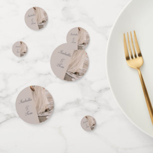 Romantic Coastal Beach Wedding Table Confetti