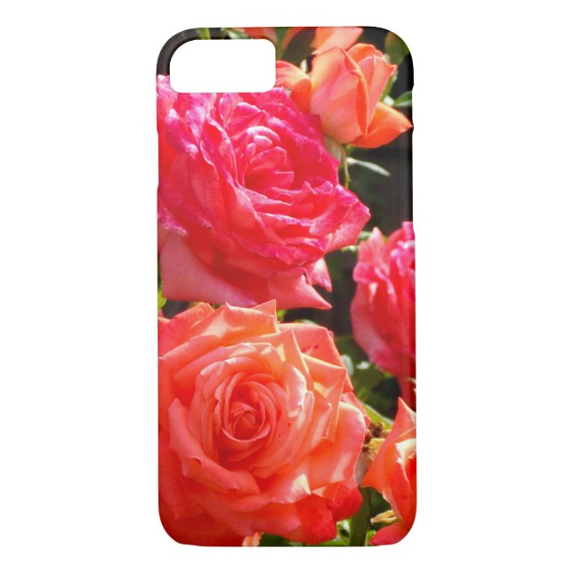Romantic Coral Roses Case-Mate iPhone Case (Back)