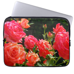 Romantic Coral roses Laptop Sleeve