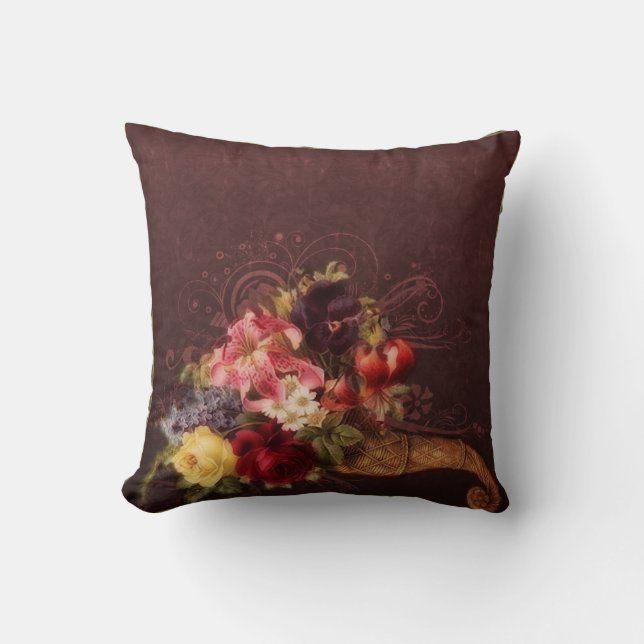 Romantic Cornucopia Cushion (Front)