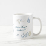 Romantic Cotswolds Winter Florals Bridesmaid Coffee Mug<br><div class="desc">Romantic Cotswolds Winter Florals Monogram Coffee Mug

This Design is part of a collection;
Please get in touch with me if you need help finding matching designs or products;
Also available in alternate colours</div>