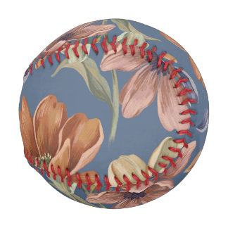 Romantic Cottage Flowers Baseball