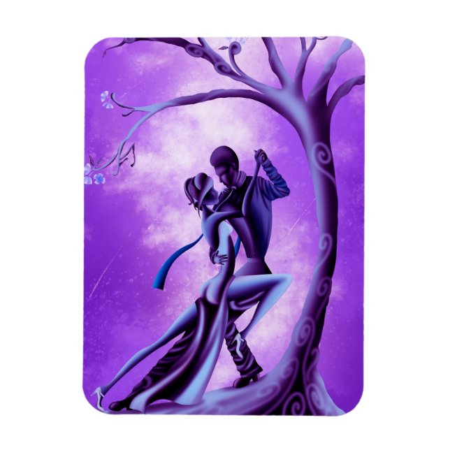 Romantic Couple Dance the Tango  Magnet (Vertical)