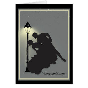 Romantic Couple Dancing Under a Streetlight