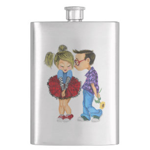 Romantic Couple Flask Gift - Love