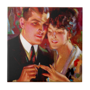 Romantic Couple from Ide Collars Ad Ceramic Tile