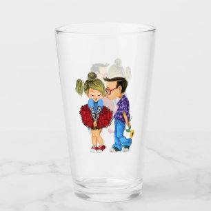 Romantic Couple Glass - Love