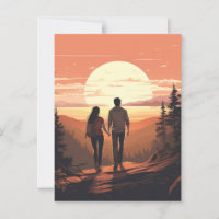 Romantic Couple hiking