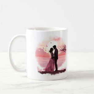 Romantic Couple In Sunset Coffee Mug