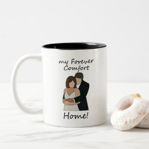 Romantic Couple My Forever Comfort Home Wedding Two-Tone Coffee Mug