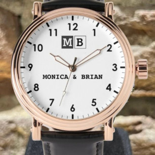 Romantic Couple name beautiful  Monogram Watch