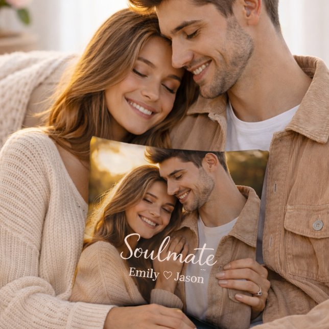Romantic Couple Photo Personalized Cushion Gift (Creator Uploaded)