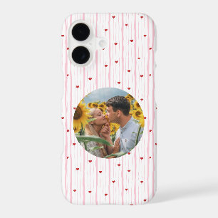 Romantic Couple  Pink Heart Stripe