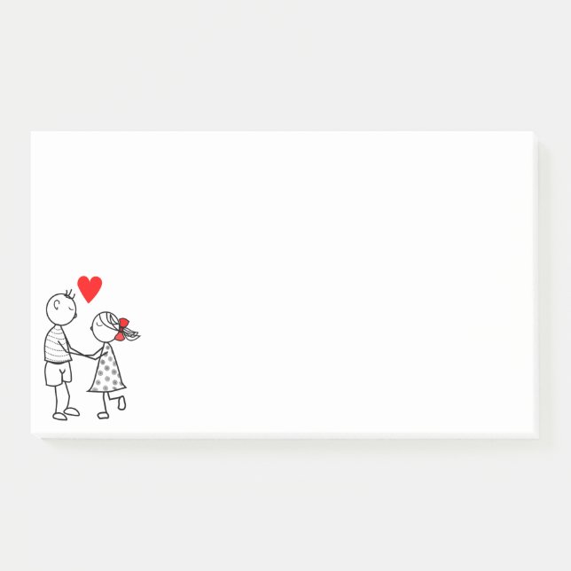 Romantic Couple Post-it® Notes (Front)