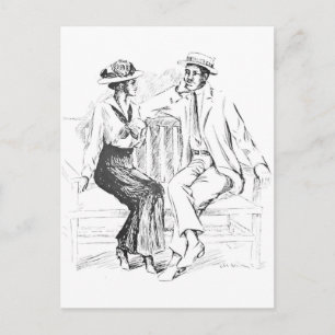 Romantic Couple Postcard