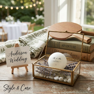 Romantic Couple Sign Custom Typhography Ping Pong Ball
